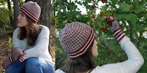 Cranberry Lattice Cap, Mary O'shea, Pattern Round Up, Knitwear, Handknitting pattern