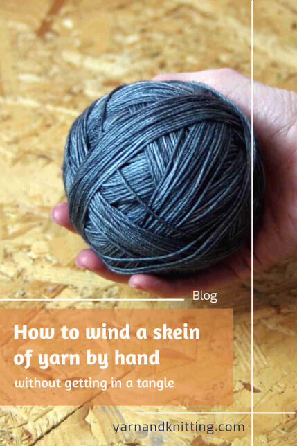 How to wind a skein of yarn by hand yak brighton | yak