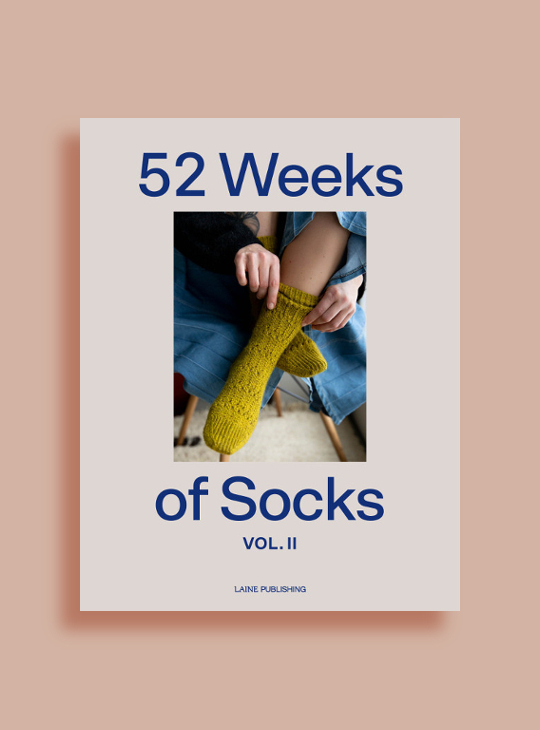 52 weeks of socks 2 laine yak romney background | yak