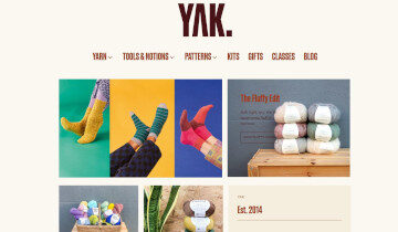 New website front page yak history 2023 | yak