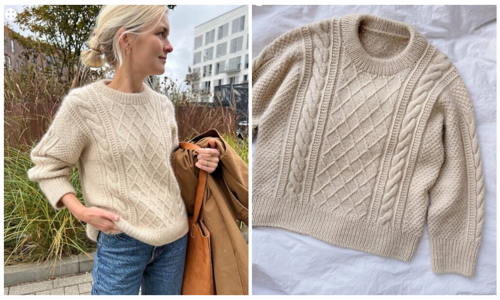 Cosy Cables Moby Sweater Petiteknit