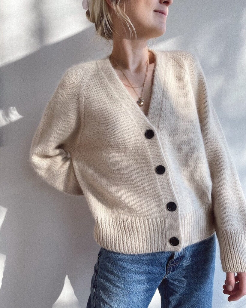 Champagne cardigan | yak